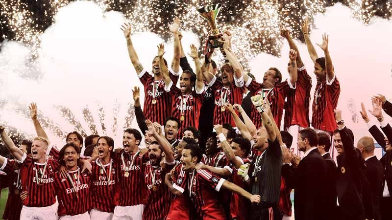 AC Milan nhiều lần giành được Scudetto ở giải vô địch quốc gia Ý
