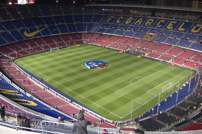 football pitch là gì? Nhìn từ trên cao vẫn có thể dễ dàng nhận thấy các đường pitch của sân vận động Camp Nou
