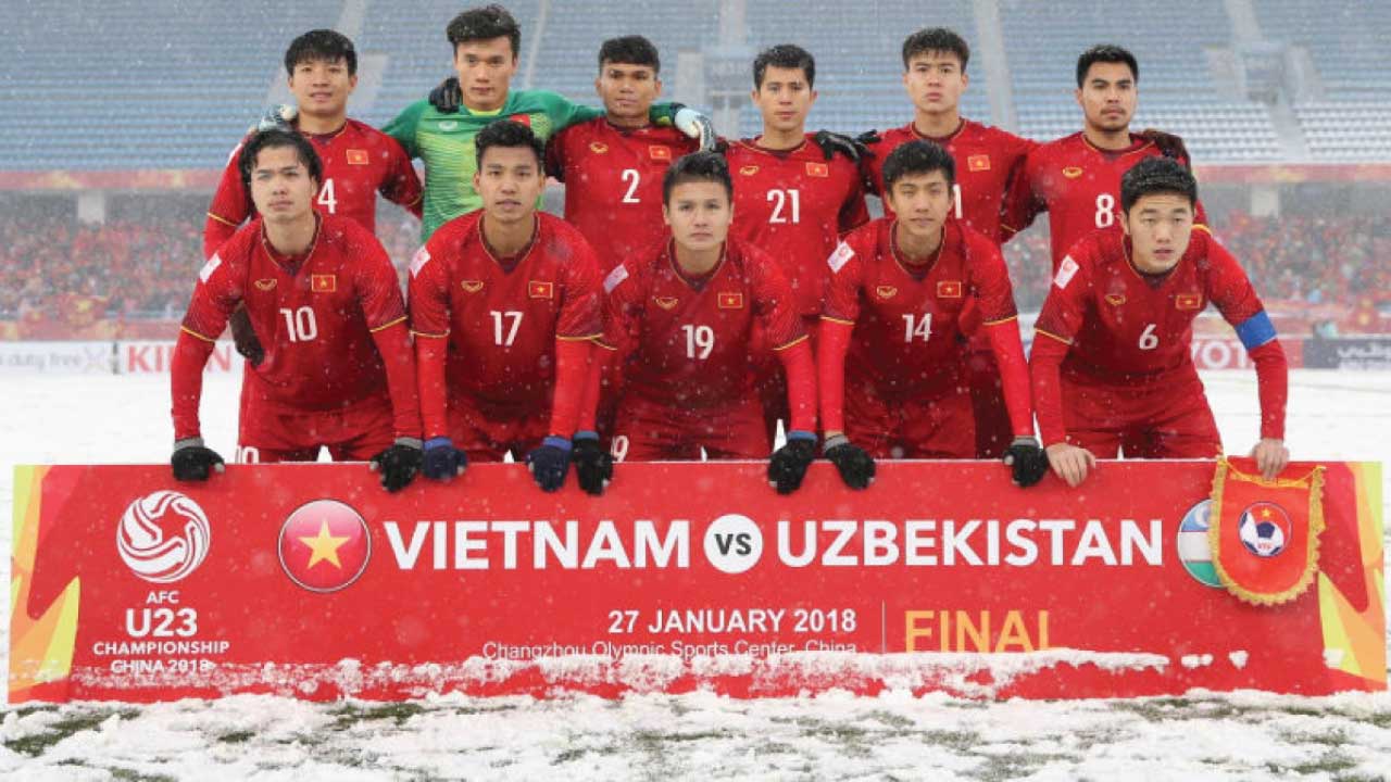 Trận đấu VIETNAM VS UZBEKISTAN tại giải U23 Châu Á.