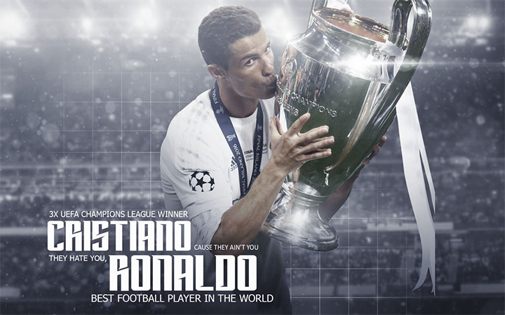 Ronaldo là một trong những ngôi sao giúp Real có 3 chiếc cúp C1 liên tiếp.