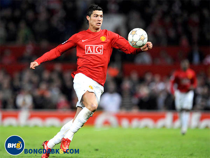 Ronaldo khi còn thi đấu cho Mu