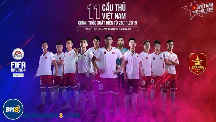 11 cầu thủ Việt Nam cập nhật tại game bóng đá FIFA Online 4