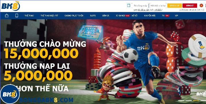 Khuyến mãi của nhà cái cá độ trực tuyến BK8