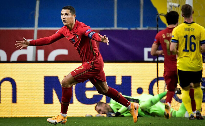tổng số bàn thắng của Ronaldo 2021