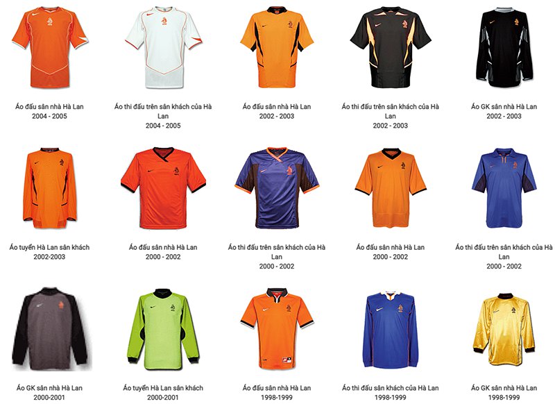 Áo đấu đội tuyển Hà Lan